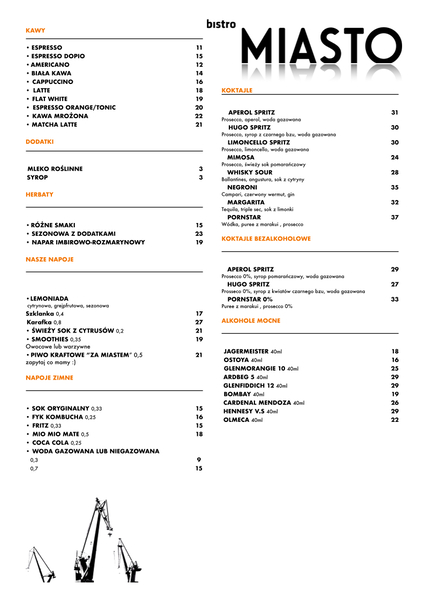 Zdjęcie na okładce dla Bistro Miasto